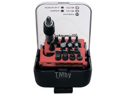Набор бит, адаптер для бит, сталь S2, 18 предм., в пласт. боксе MATRIX MASTER 11316