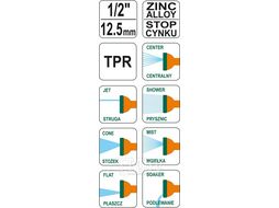 Пистолет-распылитель 1/2" 7 функц. (мет.) Flo 89191