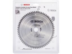 Диск пильный 210х30 мм 64 зуб. универсальный ECO ALUMINIUM BOSCH (твердоспл. зуб)
