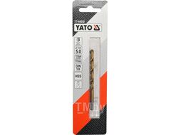 Сверло по металлу HSS-TiN 5,0мм Yato YT-44650
