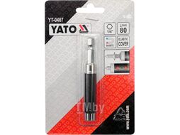 Держатель магнитный 80мм для бит 1/4" Yato YT-0467