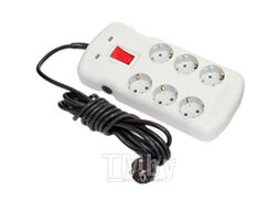 Удлинитель бытовой 3.5 м(6 роз., с/з,ПВС3х1,белый,IP 20) BYLECTRICA