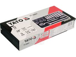 Набор инструмента 3/8" (19пр.) CrV Yato YT-38641