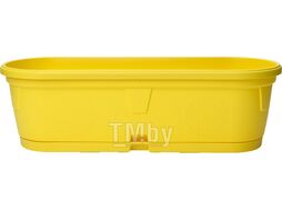 Ящик балконный для цветов Gerber (Гербера) 50x15 см с поддоном, DRINA (без возможности выбора цвета)