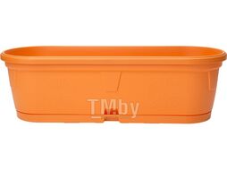 Ящик балконный для цветов Gerber (Гербера) 50x15 см с поддоном, DRINA (без возможности выбора цвета)