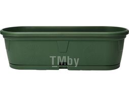 Ящик балконный для цветов Gerber (Гербера) 50x15 см с поддоном, DRINA (без возможности выбора цвета)