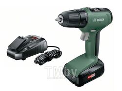 Аккум. дрель-шуруповерт BOSCH UniversalDrill 18 в кор. (18.0 В, 1 акк., 1.5 А ч Li-Ion, 2 скор., 30 Нм, шурупы до 8 мм)