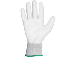 Перчатки нейлон полиуретан. неполн. покрытие (белые), р.L, Jeta Safety (JETASAFETY)