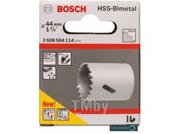 Коронка HSS Bi-metal Standart Co 8% со стандартным переходником D44 1 3 4 44мм 2.608.584.114