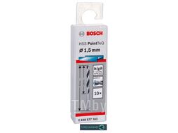 Сверло спиральное Bosch HSS PointTeQ 1.5мм DIN 338 (135 град.) по металлу (10 шт.) 2.608.577.183 BOSCH