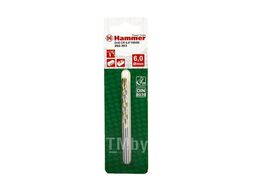 Сверло Hammer Flex 202-303 DR CR 6,0ммx100/60мм камень, DIN8039, HRC 30813
