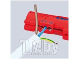 Инструмент для снятия оболочки с плоского и круглого кабеля 125мм (Knipex) 1664125SB