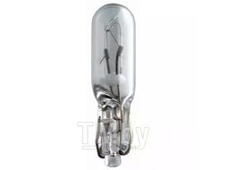Автолампа (871150048321828) (10шт.в кор.), WB T5, 12V, 1W, W2X4,6d, Standard PHILIPS 12521CP