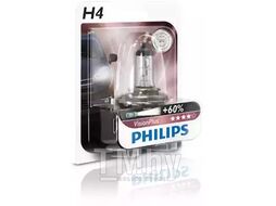 Автолампа (872790039934930) (Блистер), H4 VisionPlus, 12V, 60/55W, P43t-38, +60света PHILIPS 12342VPB1