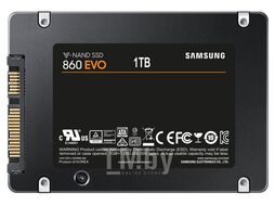 Жесткий диск SAMSUNG 2,5" 1Tb 860 Evo MZ-76E1T0B/EU (SATA 3.0/3D TLC/550-520Mbs/98000-90000 IOps)