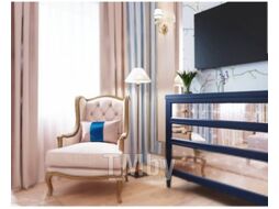 Кресло мягкое Alesan Агатти (золотая патина/велюр бежевый)