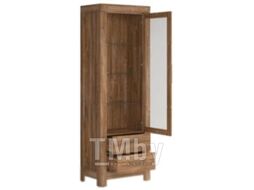 Шкаф с витриной BMK Герман REG1W2S/20/7 (дуб стирлинг)