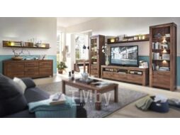 Шкаф с витриной BMK Герман REG1W2S/20/7 (дуб стирлинг)