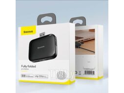 USB-хаб Baseus Fully Folded Portable / CAHUB-CW01 (черный)