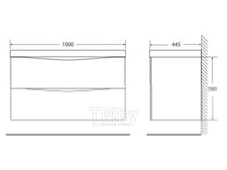 Тумба под умывальник BelBagno Marino-1000-2C-SO-RG-P
