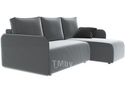 Диван угловой Divanta Токио 140 с шезлонгом 3224-26 правый (Avelina 9502-7006)