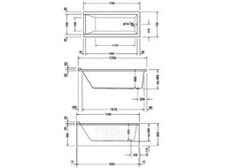 Ванна акриловая Duravit Starck 170x75 / 700335