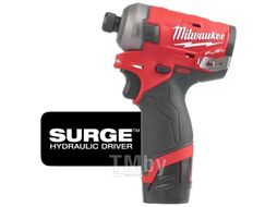 Аккумуляторный винтоверт MILWAUKEE M12 FQID-202X FUEL SURGE (Li-Ion2Ач) 4933464973