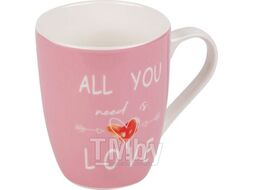 Кружка керамическая, 360 мл, All You need is Love, PERFECTO LINEA