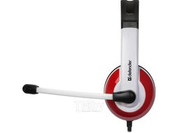 Наушники с микрофоном Defender Warhead G-120 red/white (64098)
