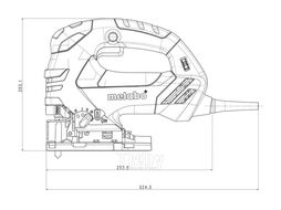 Лобзик METABO 750Вт,макс пропил 140/10мм,регулятор числа ходов 600-3100/мин,2,5 кг Quick STEB 140 M-212214