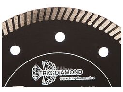 Диск алмазный Trio-Diamond Турбо серия Grand hot press Ультратонкий 125x8x22.23 Толщина реж. кромки 1.2 mm GTT702