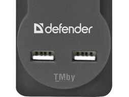 Сетевой фильтр Defender DFS 755 5,0 м, 5 розеток, 2xUSB, 2.1A 99755