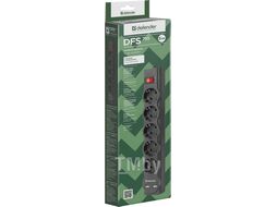 Сетевой фильтр Defender DFS 755 5,0 м, 5 розеток, 2xUSB, 2.1A 99755