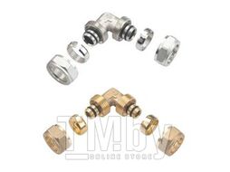 Угольник Rifeng F1-L1216x1216A резьбовые фитинги (латунь) (F1-L1216x1216A)