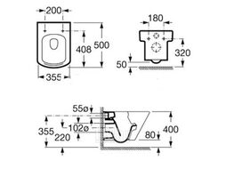 Унитаз подвесной Roca Hall Compacto (A346627000)