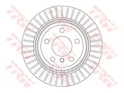 Тормозной диск BMW 3 2011-, 3 Gran Turismo 2013-, 4 Gran Coupe 2014- TRW DF6513S