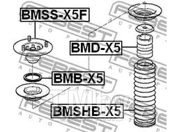 Отбойник переднего амортизатора BMW X5 E53 1999-2006 FEBEST BMD-X5