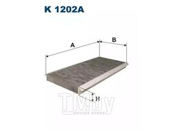 Фильтр салонный Mercedes A (W169) 12/04-->, B (W245) FILTRON K1202A