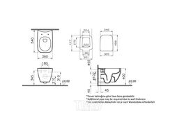 Комплект Vitra L-box Shift Rimex: унитаз+инсталляция+кнопка+сиденье (9855B003-7200)