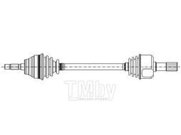 Полуось Citroen C5 (2001-2004) LH METELLI 17-0329