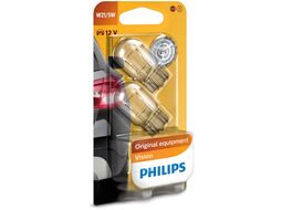 Комплект ламп накаливания блистер 2шт W21/5W 12V 21/5W W3X16D PHILIPS 12066B2