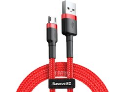 Кабель Baseus Cafule Micro-USB 2.4A (1м, красный)