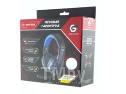 Наушники-гарнитура Gembird MHS-G215 (черный/синий)