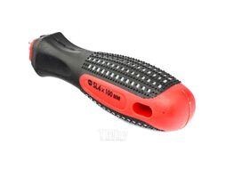 Отвертка Fusion, SL4,0 х 100 мм, CrV, 3-х компонентная рукоятка "anti slip" Matrix 11412