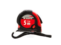 Рулетка Status magnet fixation, 5 м х 19 мм, обрезиненный корпус, зацеп с магнитом MATRIX 31023