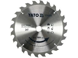 Диск пильный с напаянными зубцами из твердых сплавов 235х25,4мм 24T Yato YT-60668