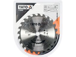 Диск пильный с напаянными зубцами из твердых сплавов 235х25,4мм 24T Yato YT-60668