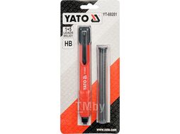 Автокарандаш для столляра/каменщика + 5 стержней Yato YT-69281
