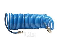 Пневмошланг спиральный 12x8мм,15м арт. EUC 12*8 15 blue