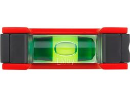 Уровень 68 мм 1 глазок пластм. GO! magnetik (SOLA) (Карманный магнитный уровень без держателя на пояс)